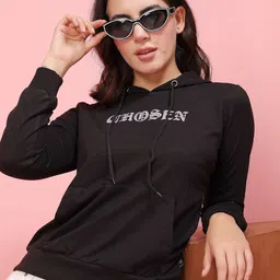 Rigo Women Printed Hooded Sweatshirt-image-81