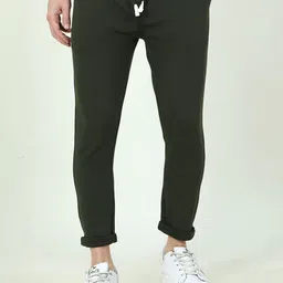 ARDEUR  Men Self Design Mid-rise Track Pant-image-5