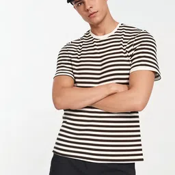 MACK JONNEY Men Striped Monochrome Pockets T-shirt-image-54