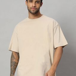 SWAGNOX Men Drop-Shoulder Sleeves T-shirt-3