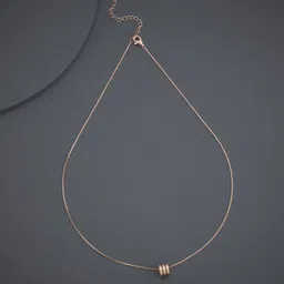 Kushal's Fashion Jewellery Rose Gold-Plated Contemporary Pendant With Chain-image-87