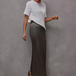 StyleCast x Revolte Pencil Straight Maxi Skirt-picture-1