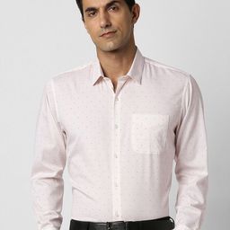 Peter England Micro Ditsy Printed Pure Cotton Formal Shirt-image-75