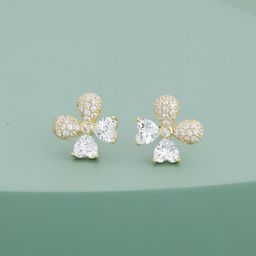 Kushal's Fashion Jewellery Gold-Plated Party Trendy Zircon Classic Studs Earrings-picture-14