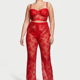 Victoria's Secret Self Design Sheer Swim Trouser-image-43