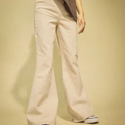 Flying Machine High Rise Extreme Flared Jeans-image-8