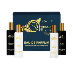 riffway Set Of 4 Liquid Disco- Clibe- Venus- The King Eau De Parfum- 20 ml Each-22