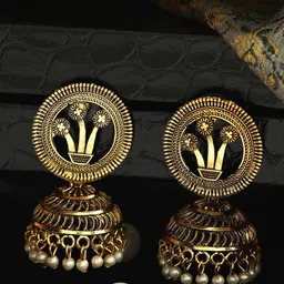 Anouk Dome Shaped Jhumkas Earrings-26