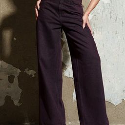 FREAKINS Women Midnight Merlot Wide Jeans-image-36