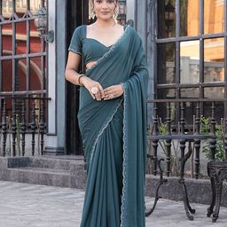 FABMORA Embellished Beads and Stones Saree-28