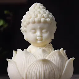 PICKARTME White Buddha Idol Showpiece-48