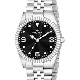 WROGN Men Patterned Dial & Bracelet Style Straps Analogue Watch WRNWJ25 Set-70-21