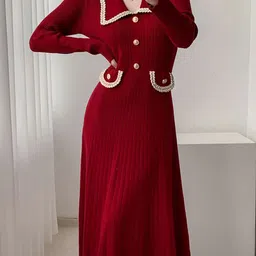 StyleCast x Revolte Fit & Flare Midi Dress-image-35