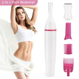 TRENDZIE SKIN CARE Multifunction 5 In 1 Women Hair Removal Electric Shaving Machine-35