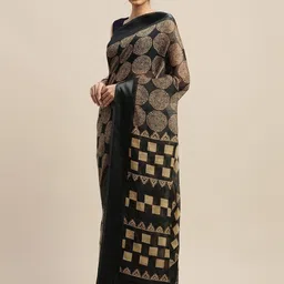 KALINI Geometric Printed solid border Saree-picture-26