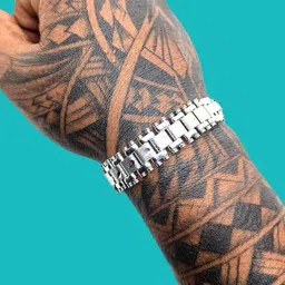 Dynamic Retail Global Men Silver Link Bracelet-image-35