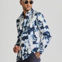 Snitch Men Smart Slim Fit Opaque Printed Casual Shirt-picture-45