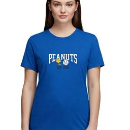 PULP Women Peanuts Graphic Printed Round Neck Cotton T-shirt-image-28