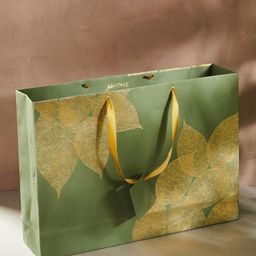 Fabindia Floral Printed Paper Varak Gift Tote Bag-image-56