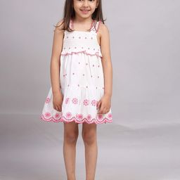 Nature Nook Kids Embroidered Fit & Flare Dress-image-36