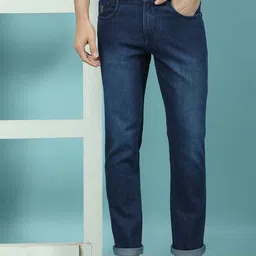 Canary London Men Smart Slim Fit Low-Rise Light Fade Printed Stretchable Jeans-image-81