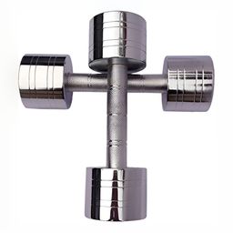 HackerX 2 Pieces Steel Fixed Weight Dumbbells - 5 kg Each image 1