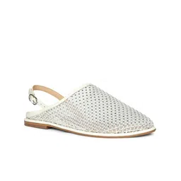 Saint G Women Round Toe Embellished Mules Flats-image-6
