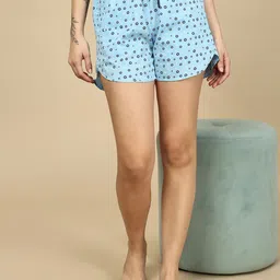 PYNK Women Graphic Printed Relaxed Fit Cotton Regular Shorts-picture-20