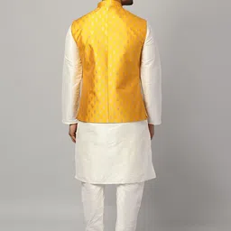 Ethluxis Men Regular Dupion Silk Kurta with Churidar image 4