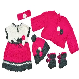 Tiekart Kids 4-Piece Knitted Baby Apparel Gift Set-15