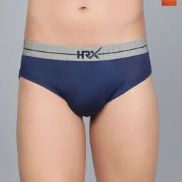 HRX by Hrithik Roshan Pack Of 2 Mid Rise Basic Briefs HRX_BRF_002_RBLU_OR_2PC-57