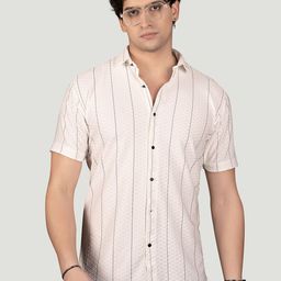 ALMATY Men Comfort Slim Fit Opaque Printed Casual Shirt-image-49