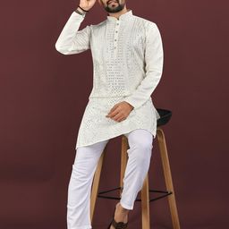 Leipzig Fashion Men Viscose Rayon Kurtas-image-85