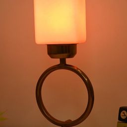 SOMIL Orange Printed Glass Table Lamp-image-25