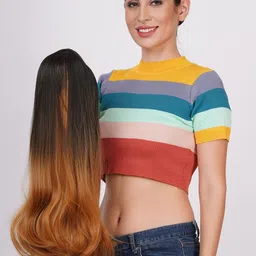 CRIBE Dual Tone Long Length Full Head Hair Wig-image-34