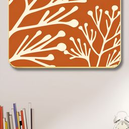 SAF Orange & Creme Abstract Printed Wood Wall Art-image-77