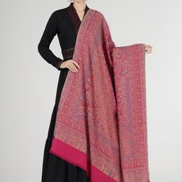 PASHMAL INDIA PRIVATE LIMITED Women Floral Woven Design Shawl-image-41