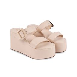 Stylestry Embellished Block Sandals with Buckles-41