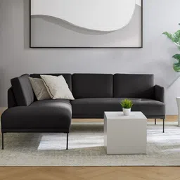 nestroots ModernElegance Dark-Grey L Shaped 5 Seater Sofa-12