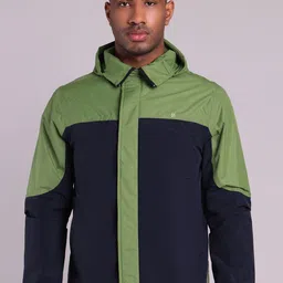 HOUSE OF VEDAS Men Dry Fit Colourblocked Windcheater and Water Resistant Sporty Jacket-image-72