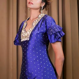 Foram Patel Printed Top & Inner With Palazzos Co-Ords image 5