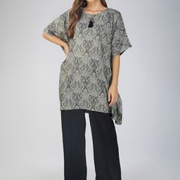 Bindigasm Ethnic Motifs Printed Round Neck Short Sleeves Top & Trouser-picture-28