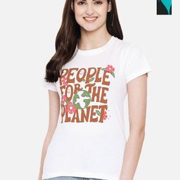 Dreambe Women Typography Printed T-shirt-picture-2