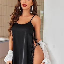 XPIOX Net Baby Doll with High-Low-image-5