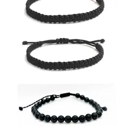 Dynamic Retail Global Men 3 Piece Handcrafted Wraparound Bracelet-image-48