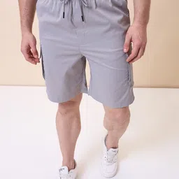 Status Quo Men Regular Fit Mid Rise Cargo Shorts-image-61