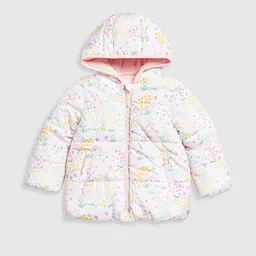mothercare Girls Floral Insulator Puffer Jacket-image-80