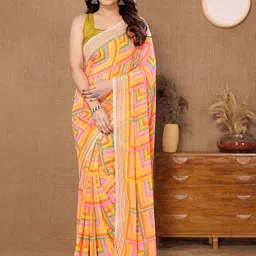Shee Star Geometric Printed Ready to Wear Saree-image-91
