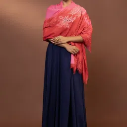 MODARTA Women Floral Embroidered Shawl-image-48