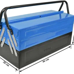 plantex Metal Tool Kit Box for Tools for Home and Garage Without Tools - 5 Compartment Tool Organizer/Tool Box Empty/Tool Box for Home Use - Tool Box image 3
